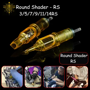 

Box Of 20 PCS Round Shader 3/5/7/9/11/14RS Disposable Pre-sterilized Semi-Permanent Makeup Tattoo Cartridge Needle Supply