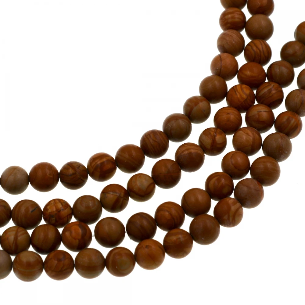 Fashion diy Natural WOOD Jaspis Round stone BROWN beadsfashion beadsbeads fashionbrown beads