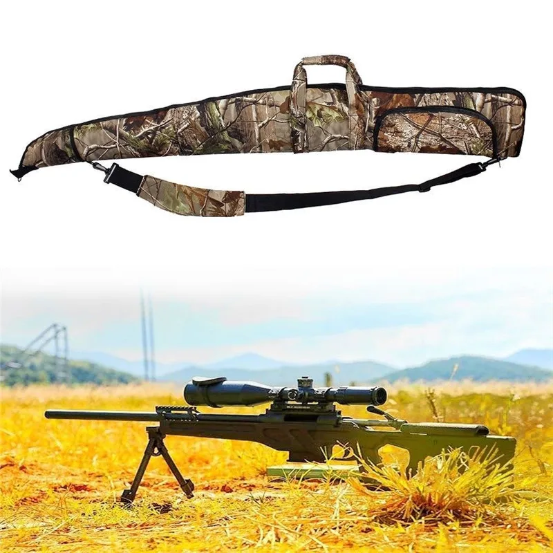 Tactical Shooting Padded Gun Slip Bag Long Camo Scoped Rifle Bag Case