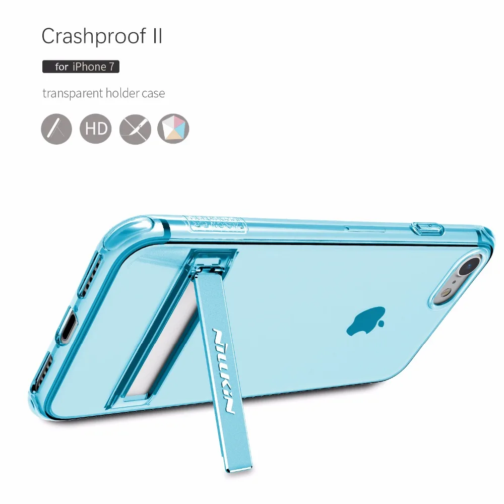 

for iPhone 7 Nillkin Crashproof II TPU Phone Cases for iPhone 7 4.7 inch Silicone Stand Cover Crystal Clear Protective Case