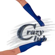 Crazy club_новое поступление сексуальные натуральный латекс ручной работы латексные голубые носки латексные низкие индивидуальные латексные Быстрая