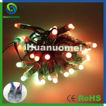 

IC chip digital rgb 12mm led pixel light addressable ws2811 led pixel module waterproof string light 300pcs
