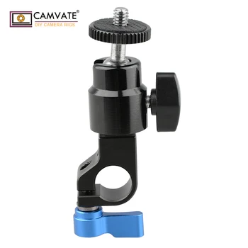 

CAMVATE 15mm Rod Clamp with 1/4" Screw Ball Head Mount C1716 camera photography accessories