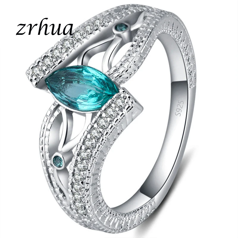 Echtes 925 Sterling Silber Ring Natürliche Perle Vintage Grün Stein Kristall Ringe Schmuck Für Frauen Hochzeit Neue Ring Großhandel Modern Und Elegant In Mode Schmuck & Zubehör Edler Schmuck
