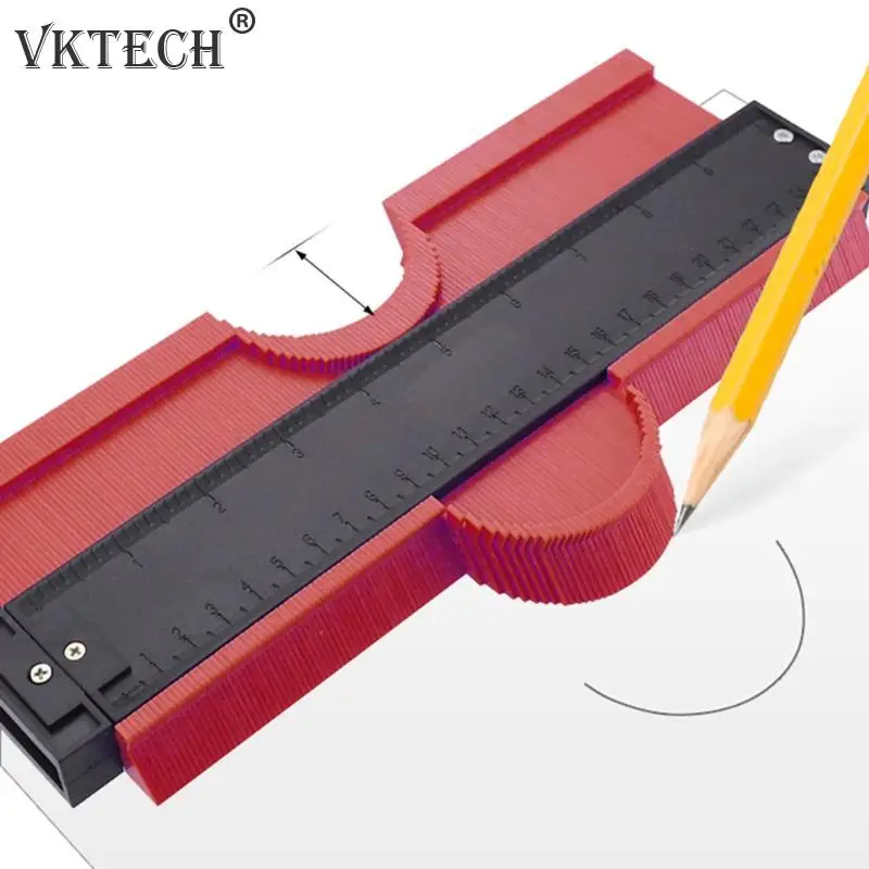10 дюймов пластиковый профиль копировальный Калибр контурный Калибр Дубликатор плитки инструмент для маркировки древесины профиль линейка для плитки доски Прямая поставка