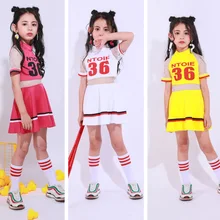 Детский костюм Джаз в стиле хип-хоп для девочек; детская спортивная одежда с блестками для девочек; одежда для чирлидинга