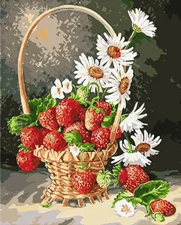4247 daisies and  strawberries