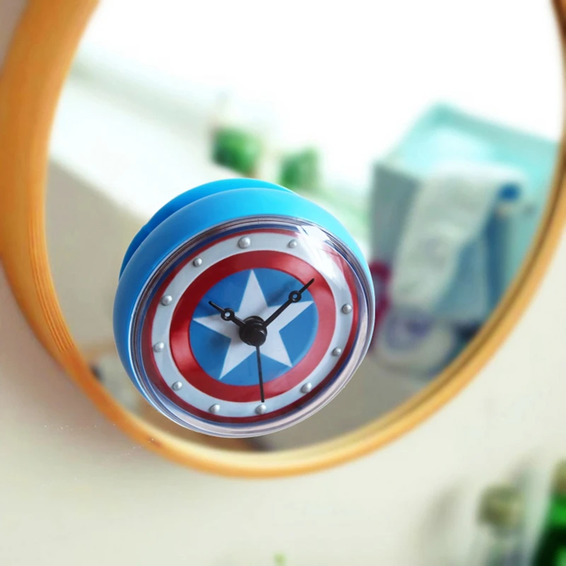 

Bathroom Kitchen Waterproof Shower Wall mini watermel Clock Watch Suction Cup Battery Operated Living Room Modern Fashion Design