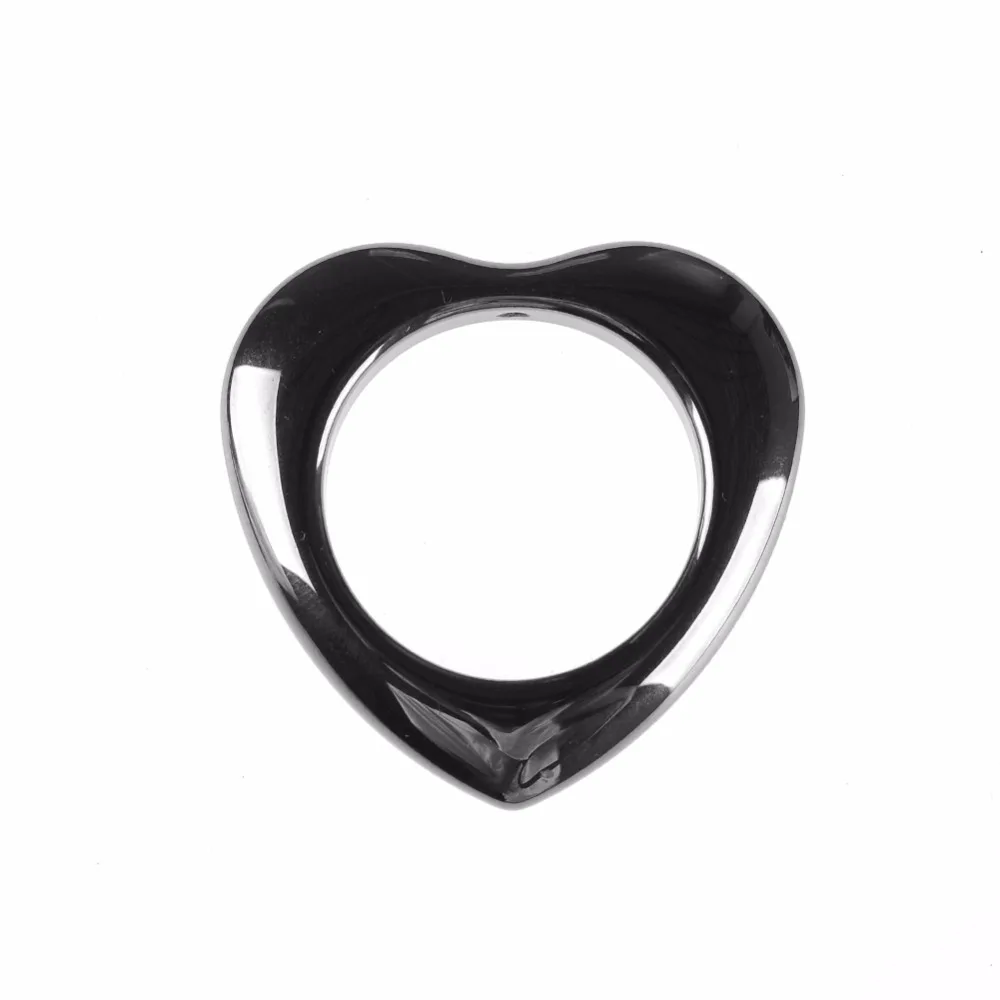 

Hematite Heart Pendant Natural Stone 12*12mm / 25*25mm Non-magnetic Beads Jewelry DIY Necklace Jewelry Accessories Unisex