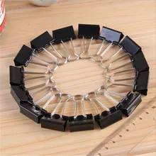 1200 шт офисные файлы документы металлические черные зажимы для связывания ширина 25 мм