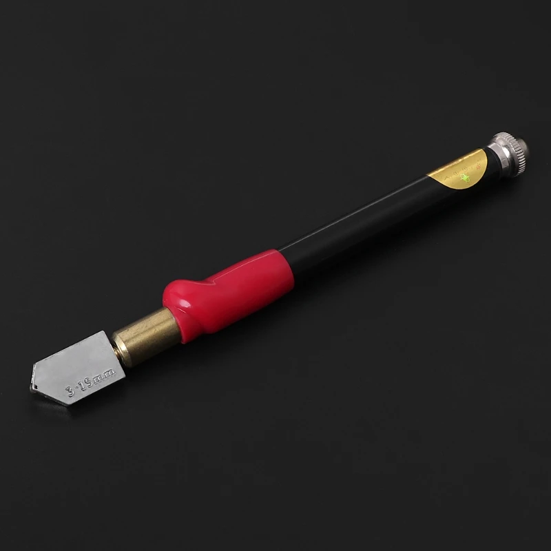 

High Quality Professional Oil Feed Glass Cutter Diamond Antislip Plastic Handle Cutting Tool