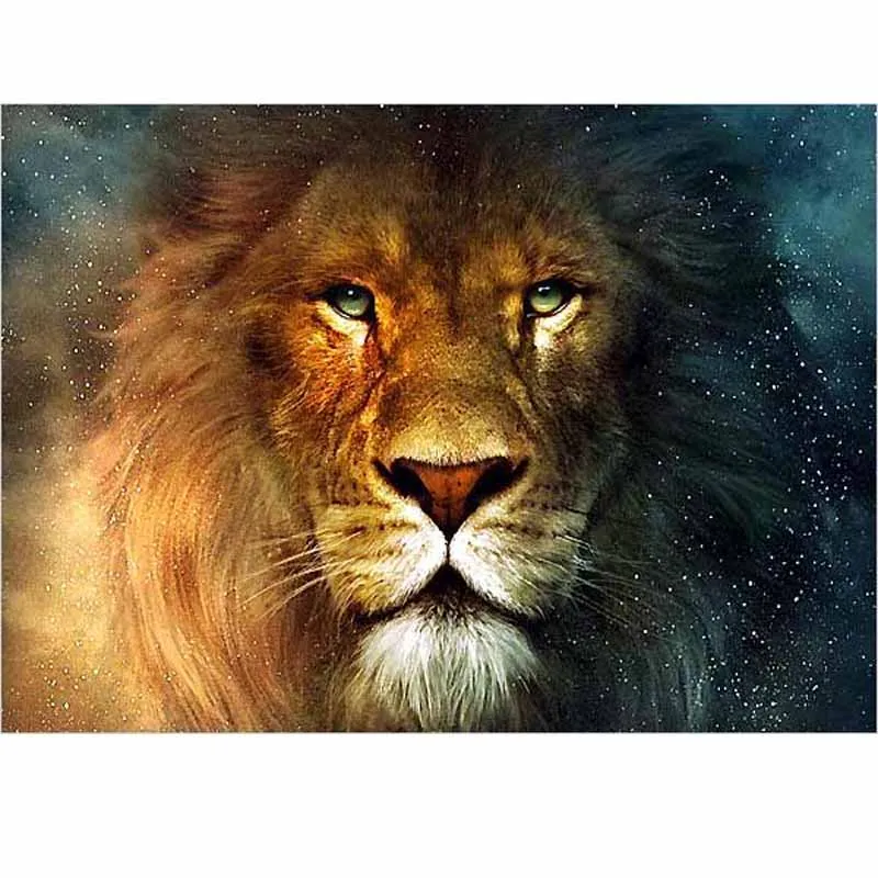 New Patchwork Diamond Embroidery Lions Diamond painting Lion 30x40CM