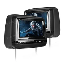 2*" автомобильный DVD подголовник плеер сенсорная кнопка игры USB/SD/CD/Mp3 IR/FM наушники джойстик Подушка монитор регулируемый угол обзора