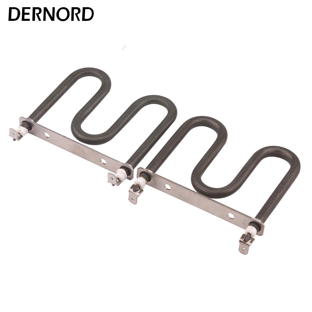 DERNORD 120V 200W SUS304 Tubular Heating Element Air Heating Element Electric Tubular Heater For Fan Heater