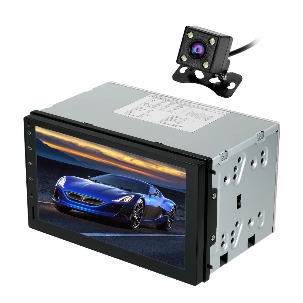 Clearance Android 5.0 1GB RAM 1024*600 Car GPS 2Din Radio Universal Car Stereo Player with Rearview Camera Car Styling Car Accessories 5