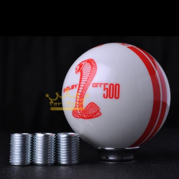 

Universal Car Manual Auto Refit Red Cobra Resin Craft Gear Shifter Lever Shift Knob for Ford Mustang Shelby GT500 (0193)