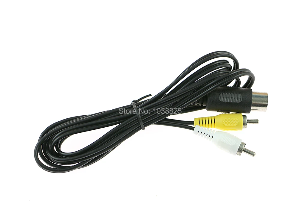 50pcs/lot For Sega Genesis 1 AV Cable Audio Video AV Cable Cord 6ft RCA