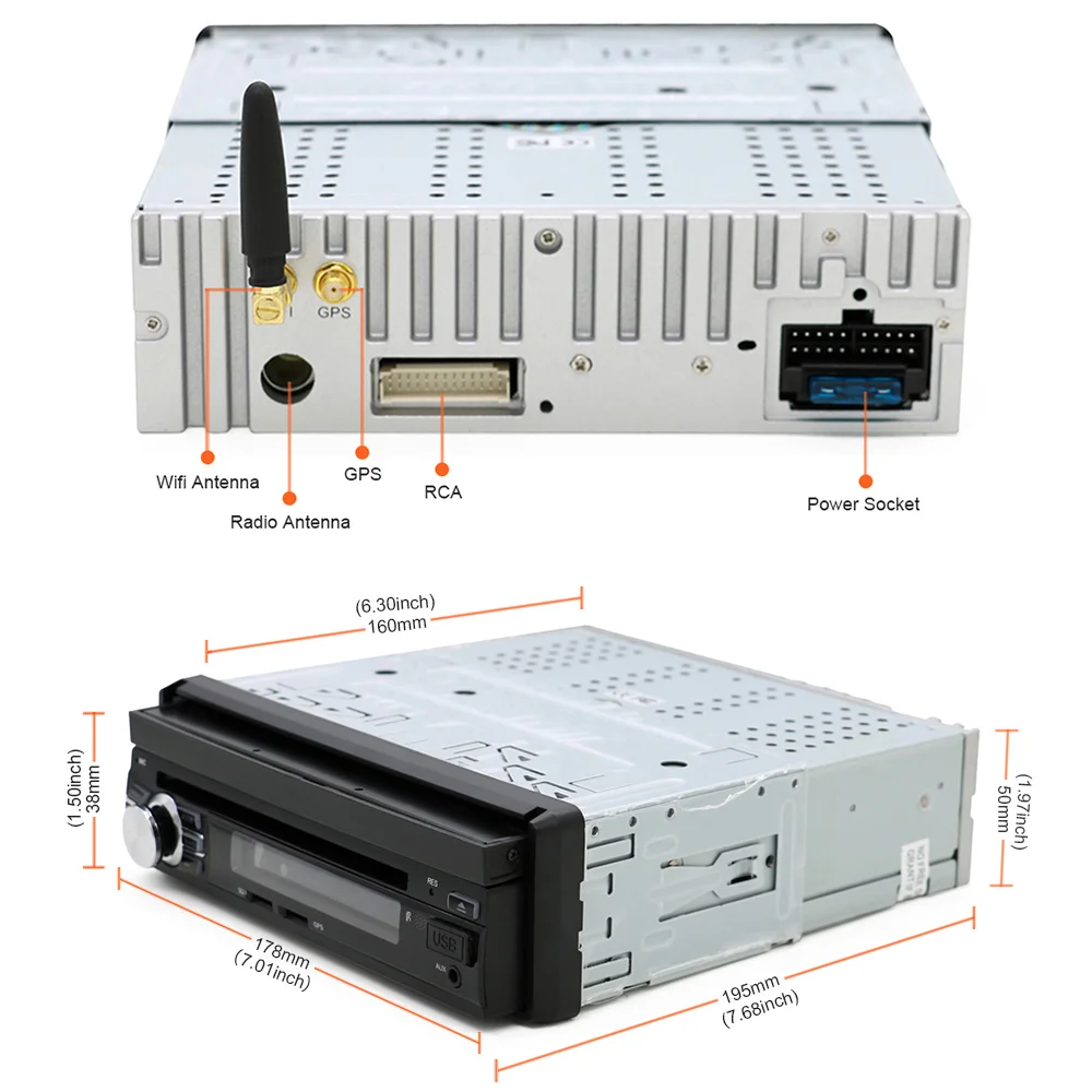 Excellent Eunavi RAM 2G Single 1 Din 7" Android 7.1 Car Dvd GPS Navigation Radio Stereo Universal Head Unit With Wifi Touch Screen BT RDS 4 Excellent Eunavi RAM 2G Single 1 Din 7" Android 7.1 Car Dvd GPS Navigation Radio Stereo Universal Head Unit With Wifi Touch Screen BT RDS 4