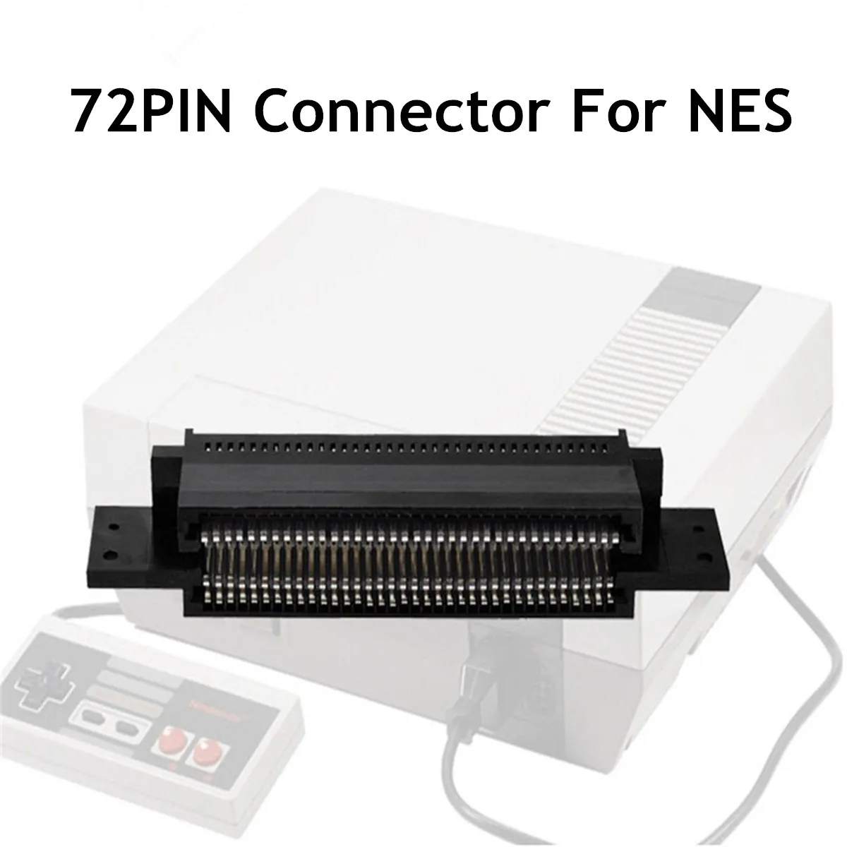 

New 72 Pin Connector For-NES Excellent Replacement Connector For-NINTENDO Game Replacement Part&Contact Cleaning Eraser