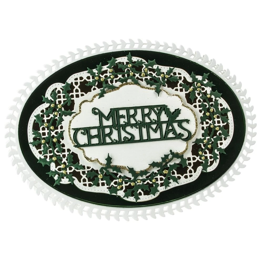 Слово "MERRY CHRISTMAS" металлические трафареты для пресс-формы, штампы для DIY бумажные карточки для скрапбукинга ремесленничество забавное украшение