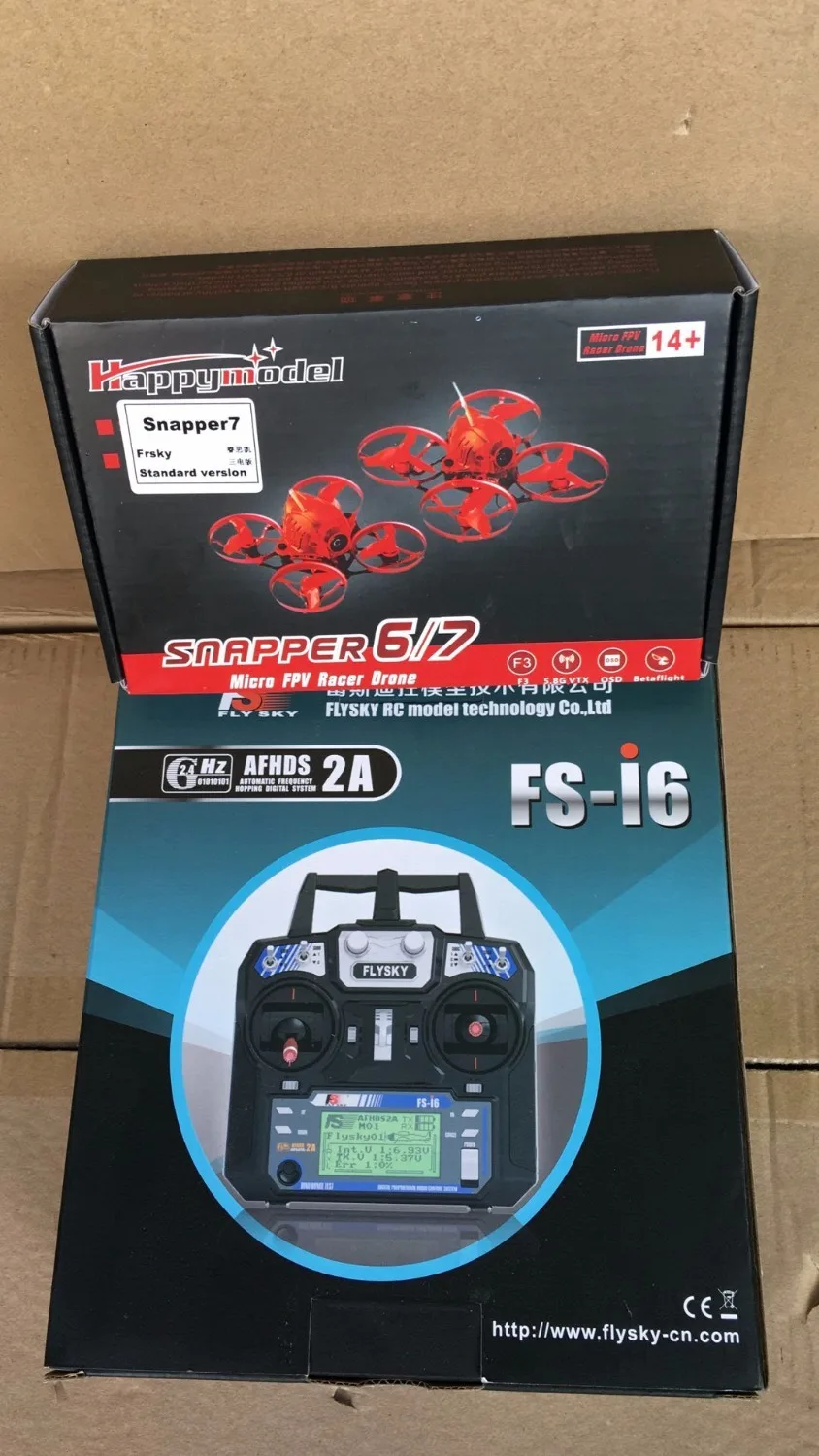 

Snapper7 three battery RTF Brushless 4-Axis Aircraft Micro 75mm FPV Drone 700TVL Camera with FS-i6 Transmitter Controller