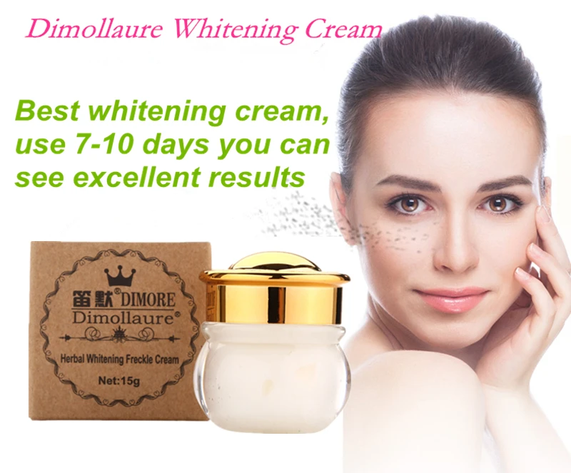 Dimollaure травяной отбеливающий крем + Сыворотка Kojic Acid для удаления мелазмы веснушки
