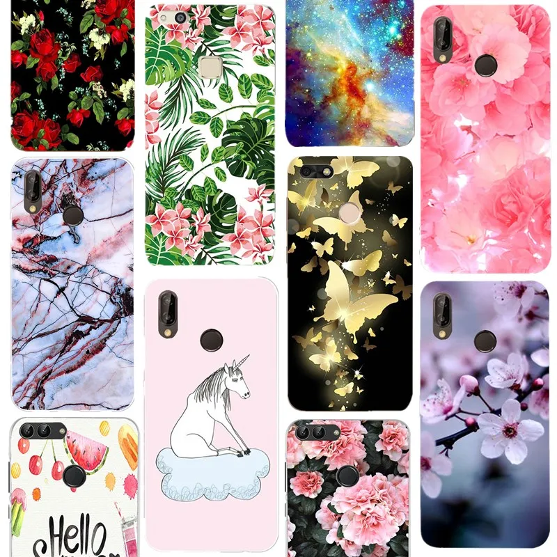 Marble Cases For Huawei Y5ii P Smart Y3 Y5 2017 Pattern Soft Flower Mate 10 lite P20 P10 P8 plus |