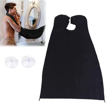 Черный Прочный водонепроницаемый халат для бритья бороды фартук парикмахерский домашний инструмент для мужчин профессиональный салон Парикмахерские аксессуары