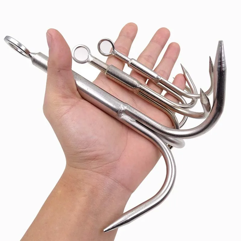 

Outdoor Survival Large Climbing Claw Stainless Steel Ice Rock Hook Camping Hiking Tools Mountaineering Claw Grappling Hook