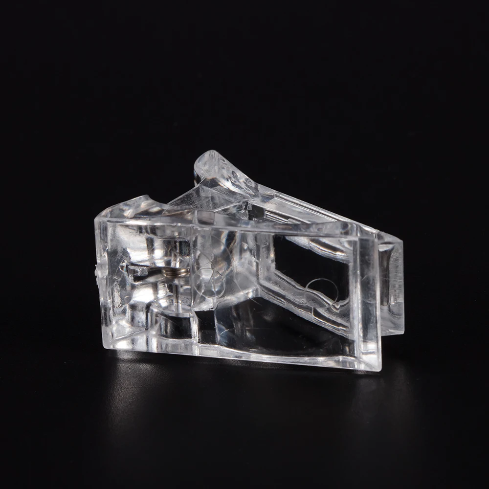 1 Pcs Woman Nail Manicure Tools Fashion Transparent Tips Finger Extension Glue Fixed Clip UV Gel Builder | Красота и здоровье