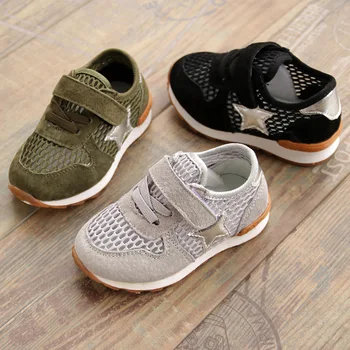 

Baby Sport Shoes 2017 Summmer Boys Girls Sneakers Genuine Leather Children Running Shoes Breathable 1-3years