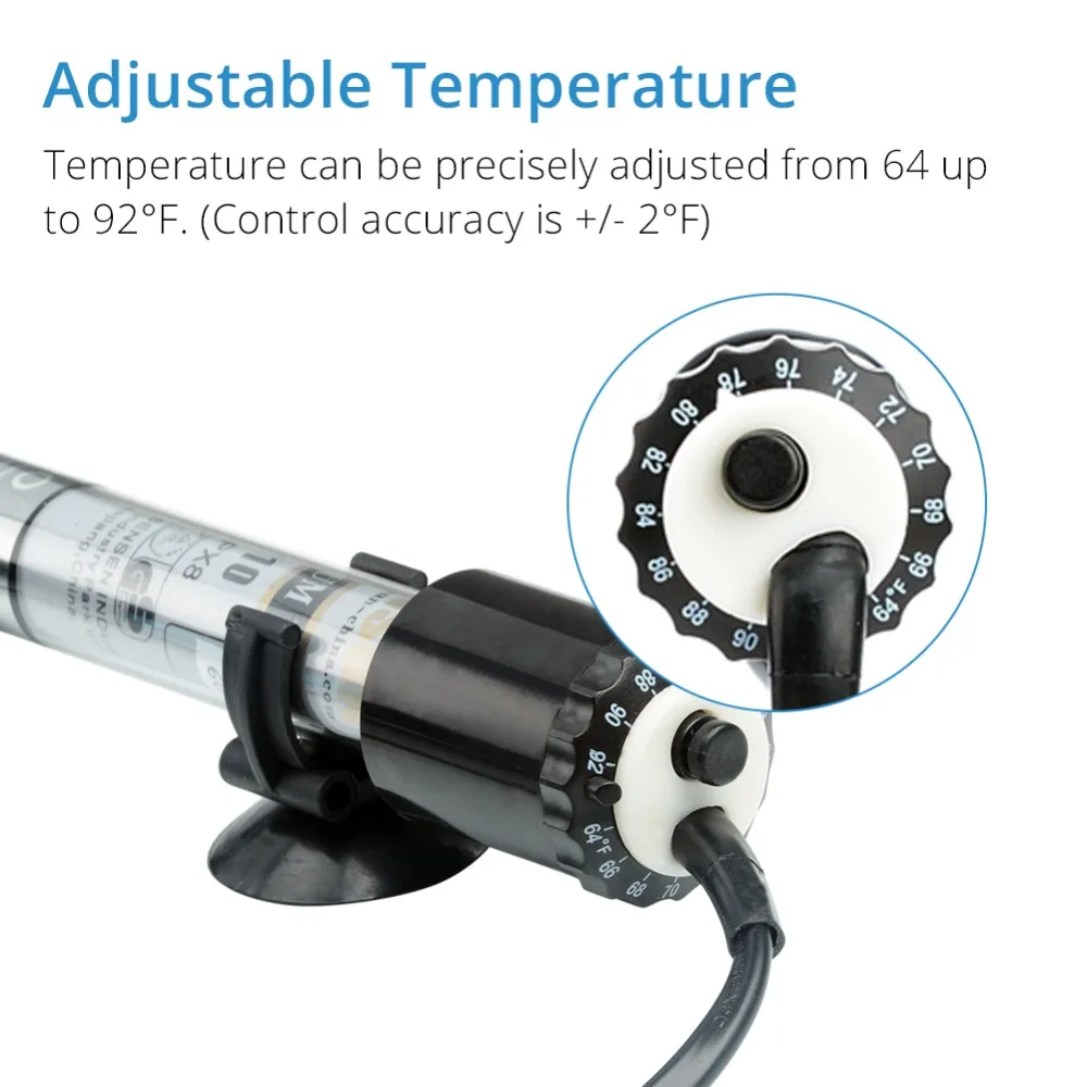 Nicrew погружной нагреватель для аквариума 110-240 в 100 Вт термометр стикер регулятор температуры для аквариума аксессуары для аквариума