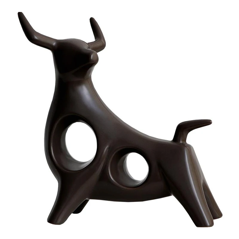 

Ceramic Cattle Model Miniature Crafts Hotel Home Decor Accessories Birthday Gift Pirate Figurines Decoration The Most Fun Toy
