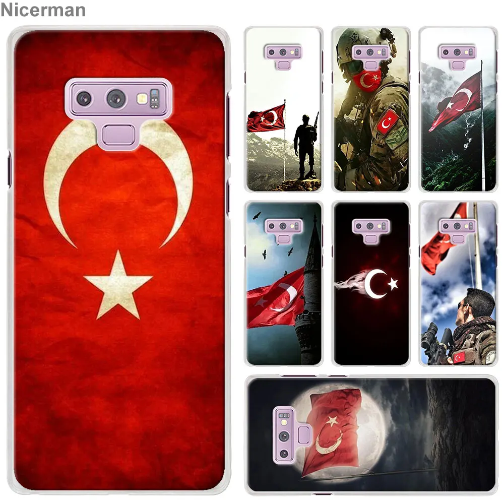 

Turkey Flag Soldier Wolf Case Cover for Samsung Galaxy Note 9 Note 8 S8 S9 S10 Plus S10e A50 A70 Phone Case Coque