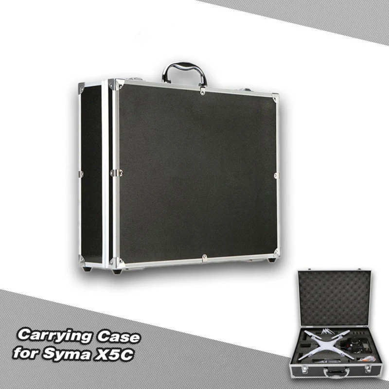 High Quality Aluminum Suitcase Carrying Case Box RC Quadcopter Carry Case Box for Syma X5C RC