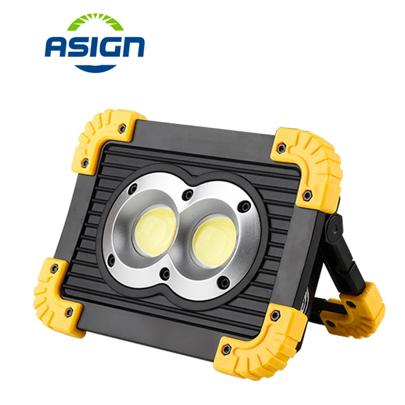 

Rechargeable Portable Led Flood Light 20W 4 Modes 400Lm Hunting Spotlight Flood Spot Work Light For Outdoor Camping Lamp