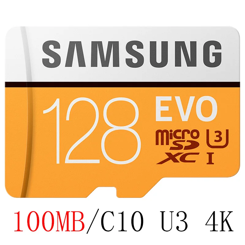 Карта памяти SAMSUNG класс 10 флэш TF Micro SD карта U3/U1 4K 256 ГБ 128 Гб 64 ГБ 32 ГБ 16 ГБ 100 МБ/с./с Microsd карта для мобильного телефона - Емкость: MB-MP128GB