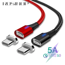 Best Price Rosinop 5A Super Charge Magnetic Cable For huawei p30 pro p20 USB Type C Cable For huawei mate 20 9 10 manyetik sarj kablosu Best Price Rosinop 5A Super Charge Magnetic Cable For huawei p30 pro p20 USB Type C Cable For huawei mate 20 9 10 manyetik sarj kablosu