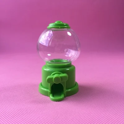 Пользовательское Имя 24 шт. в партии DIY Пластиковые Gumball машина Дизайн Свадьба День Рождения коробки для конфет для предродовой вечеринки коробка - Цвет: Светло-зеленый