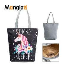 Женские Мультяшные холщовые сумки, Большая вместительная Холщовая Сумка для покупок, Женская Складная сумка с принтом для продуктов, многоразовая Холщовая Сумка-тоут