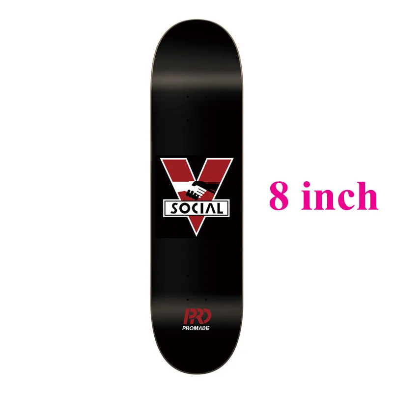 США Promate качество канадский клен скейтборд палубы 8 8,2" Pro двойной рокер скейтборд доска для мужчин скейтбординг - Цвет: 8 inch