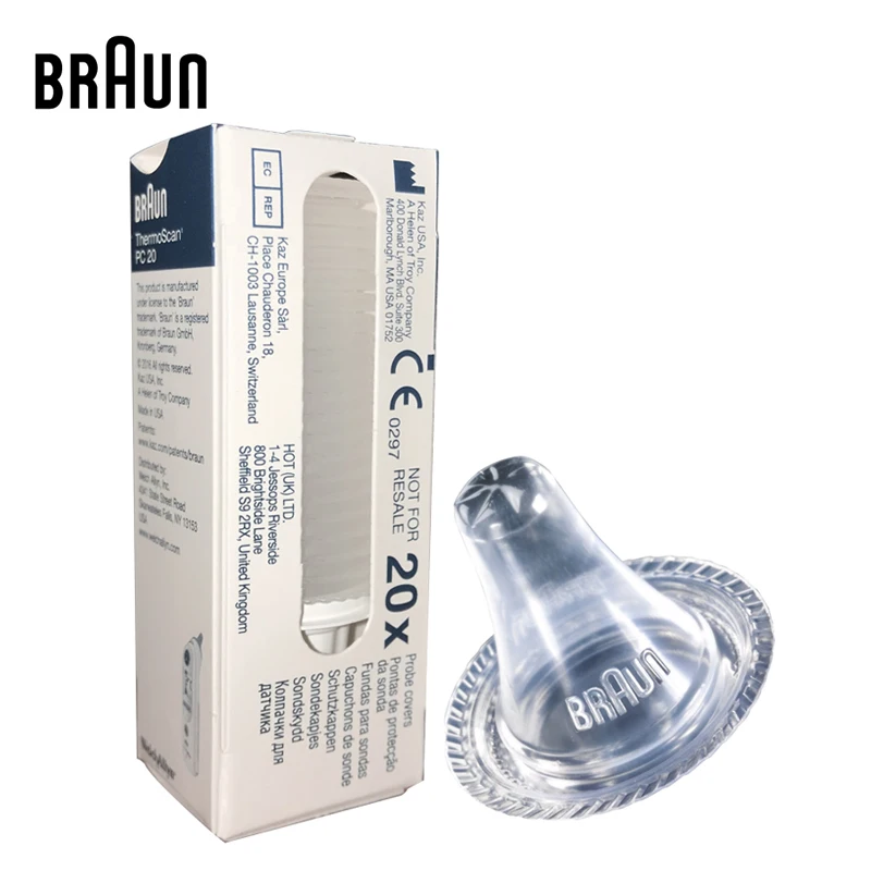

Braun Ear Thermometer Lens Filter Replacement Lens Filter Probe Covers Caps Braun Thermoscan Thermometers 20 pcs