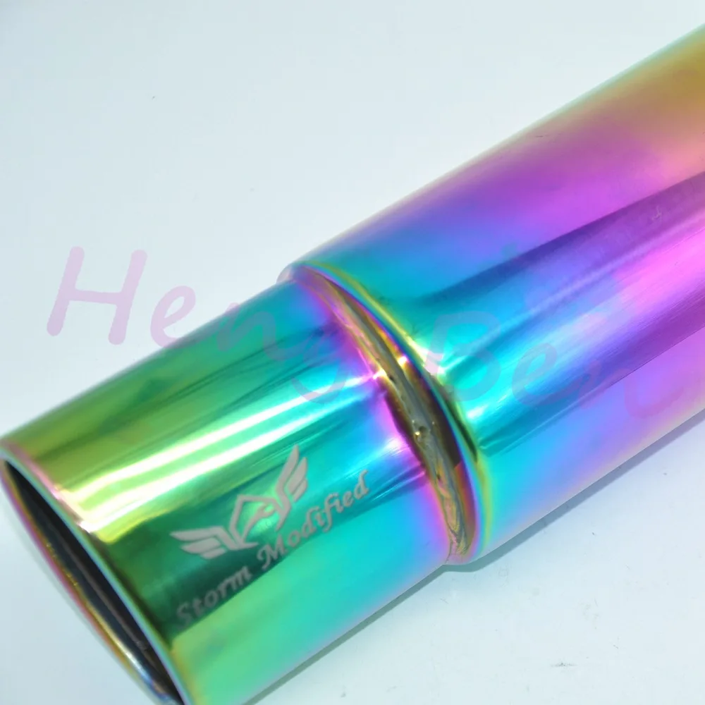Универсальный выхлопной глушитель HB Neo Chrome Hi Power из нержавеющей стали 304|exhaust