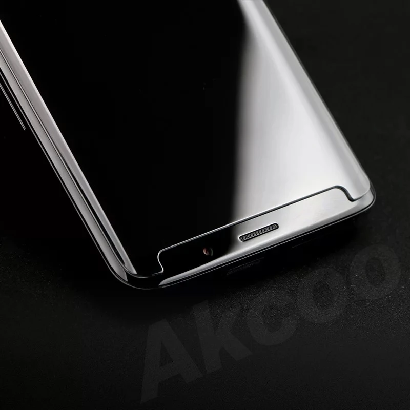 Akcoo Note 9 screen protector with nano liquid UV glue for Samsung Galaxy S8 S9 Plus S7 S6 edge note 8 full glue glass protector