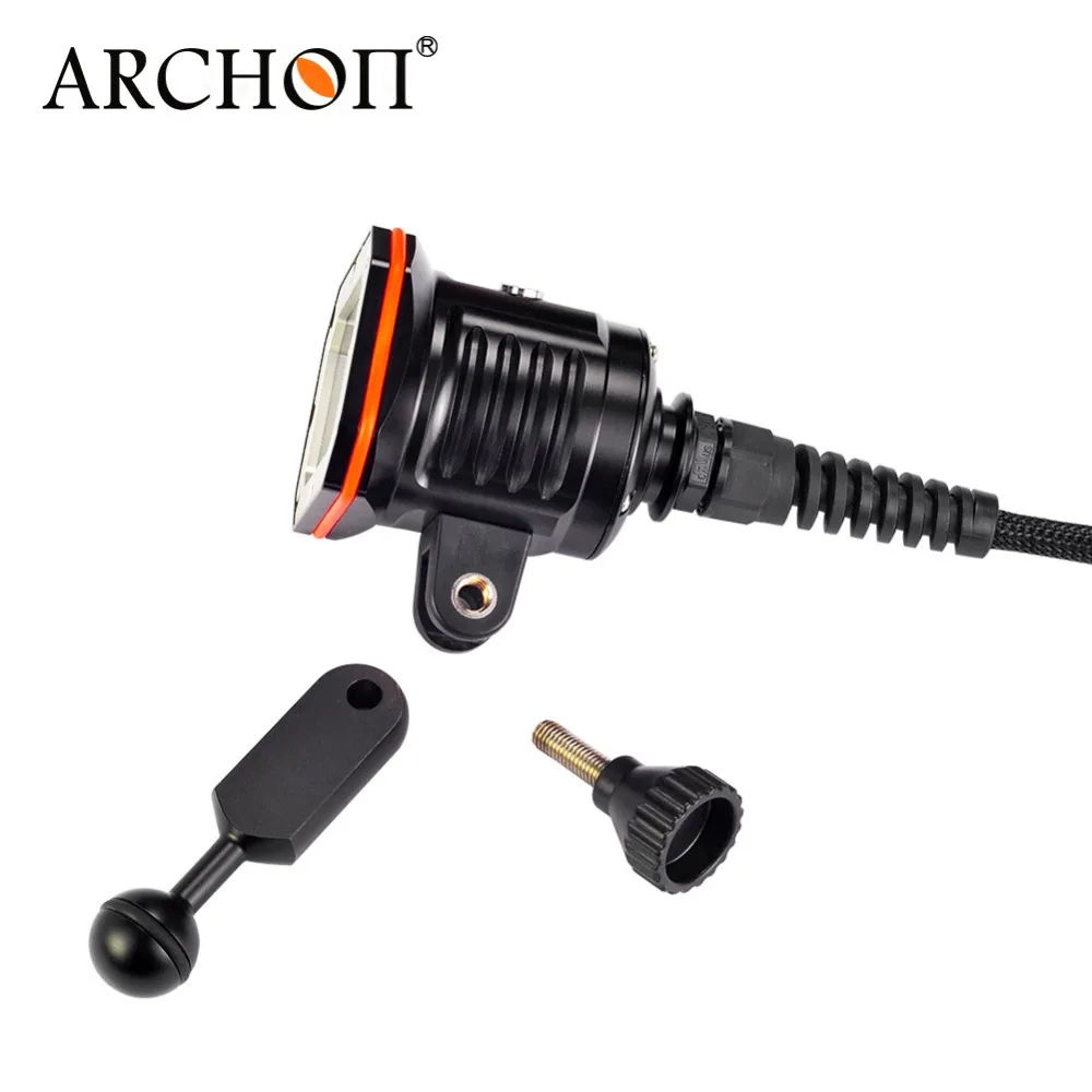Светодиодный ручной фонарик ARCHON WH156W с двумя головками для дайвинга макс. 30000