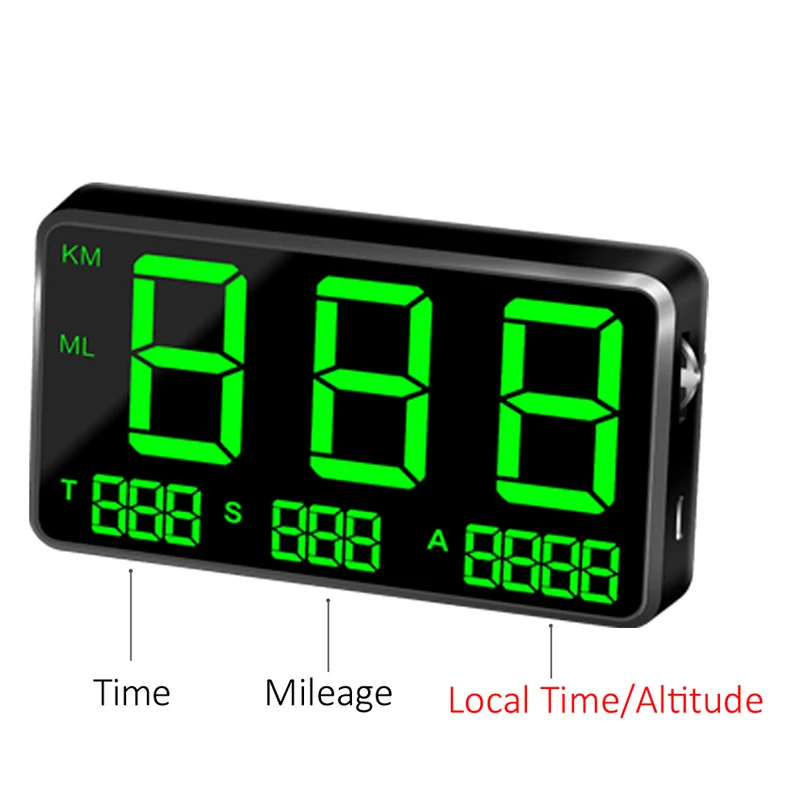 Измеритель скорости, HUD Дисплей, скорость вождения, цифровой C80, универсальный gps автомобиль, скорость автомобиля, предупреждающий спутниковый сигнал M3A1N