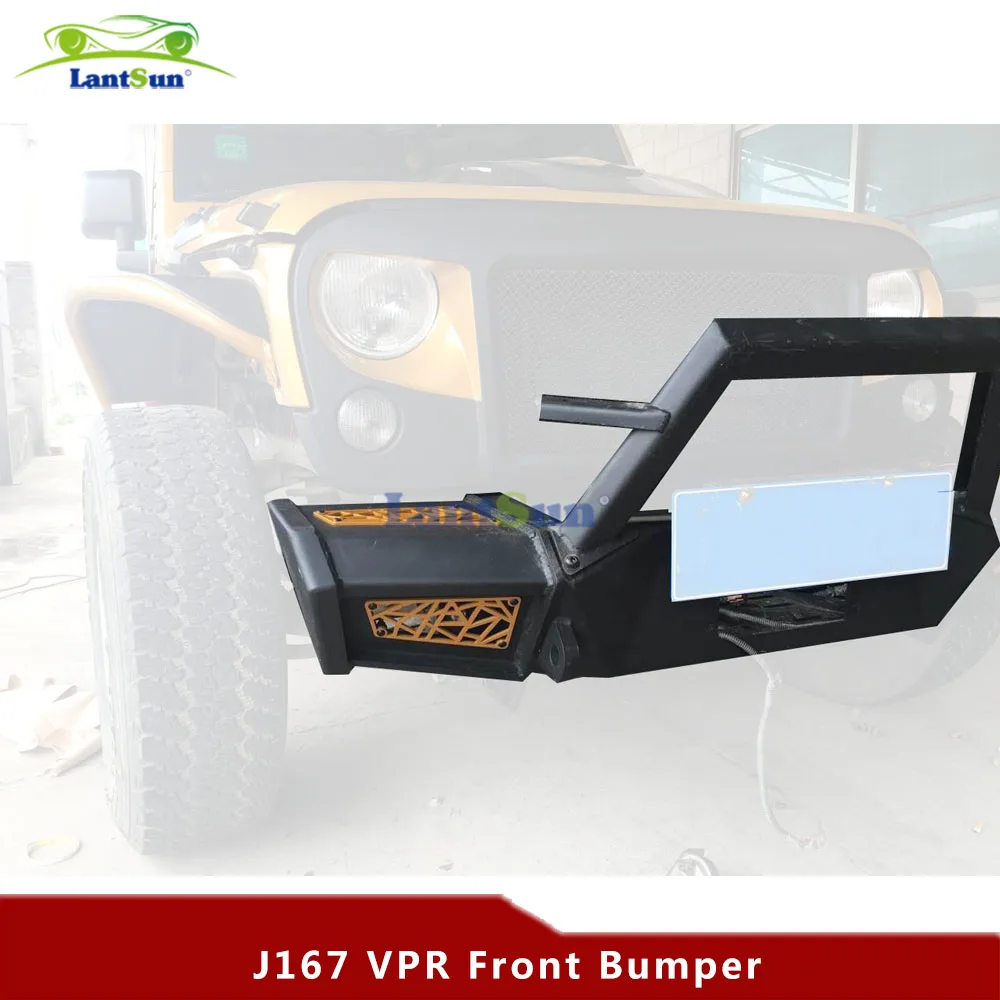 Комплект J167 черный стальной передний бампер для jeep wrangler jk 07-16 | Автомобили и