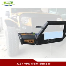 black steel front bumper for jeep wrangler jk 07-16