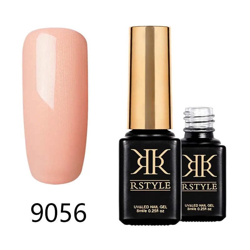 Лак для ногтей rstyle 8 мл 9001-9062 чистый цвет УФ-гель для ногтей Soak Off Nail Art Полупостоянный гель лак набор для наращивания ногтей праймер - Цвет: SC9056