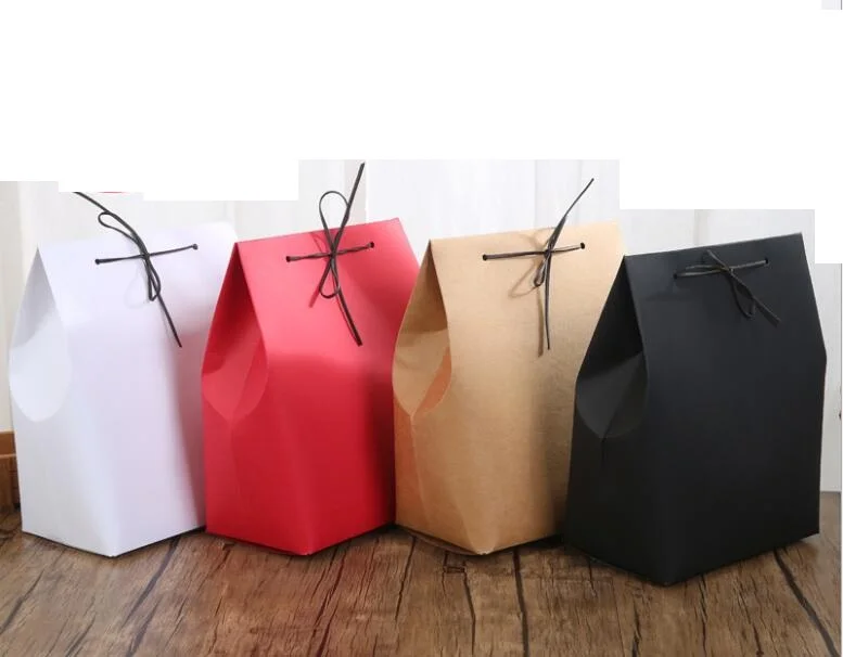 10pcs white red brown kraft paper bag cookie treat candy envelope